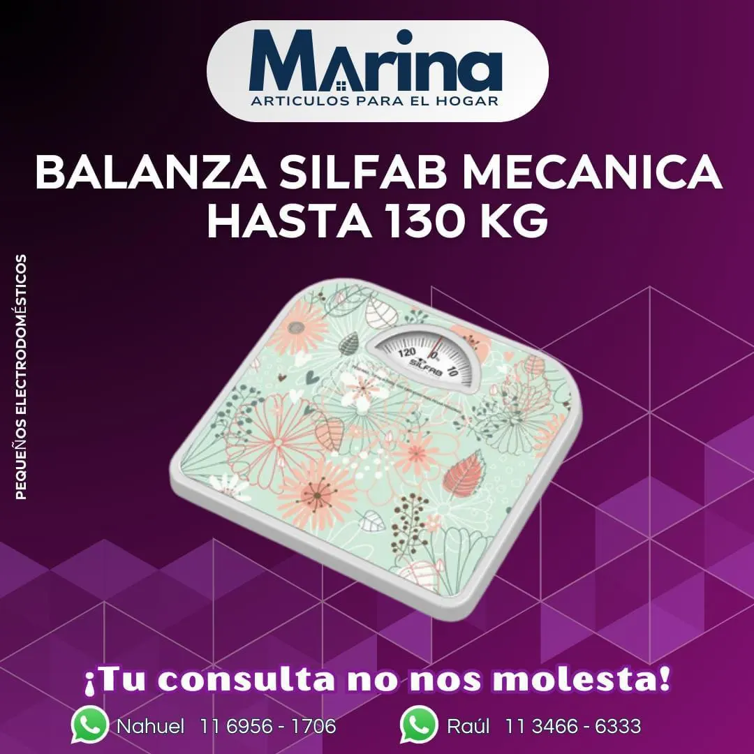 Balanza Silfab Mecanica Hasta 130 kg